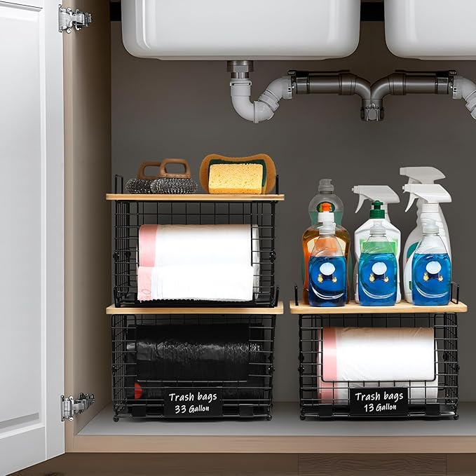 Upgrade Larger, Fit 13/30/33+ Gallon Trashbag Perfectly
