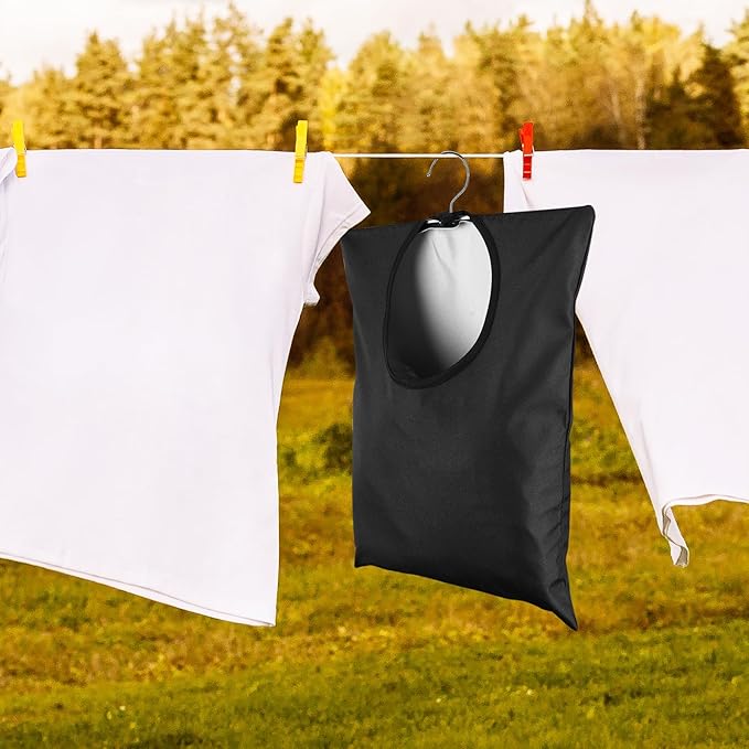 2 Pcs Clothes Pin Hanging Bag