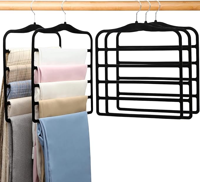 Pants Hangers Space Saving, 5P Scarf Hangers