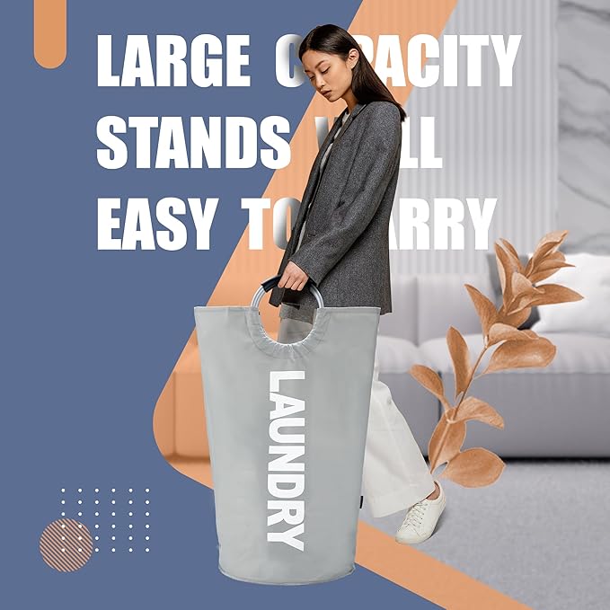 Caroeas 125L Laundry Basket, Large Laundry Hamper, Laundry Bag