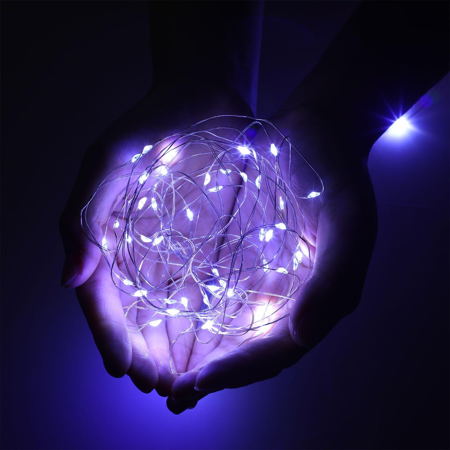 Macarrie 6 Pcs Fairy Lights USB Powered 16 ft 50 LED String Lights for Indoor Outdoor Bedroom DIY Party Wedding Home Festival Tree Garden Xmas Decoration (White)