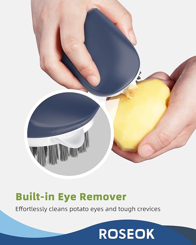 Potato Scrubber and Veggie Brush, Self-Standing Kitchen Brush