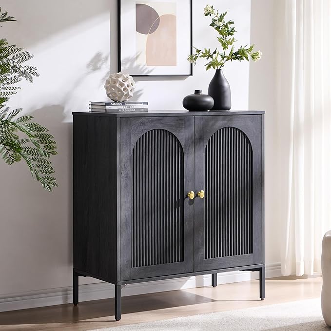 IFBUY Modern Sideboard Buffet Cabinet, Wooden Modular Coffee Bar Cabinets
