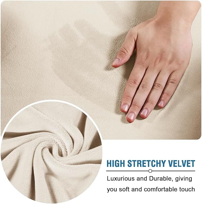 H.VERSAILTEX 3 Piece Stretch Sofa Covers Couch Covers