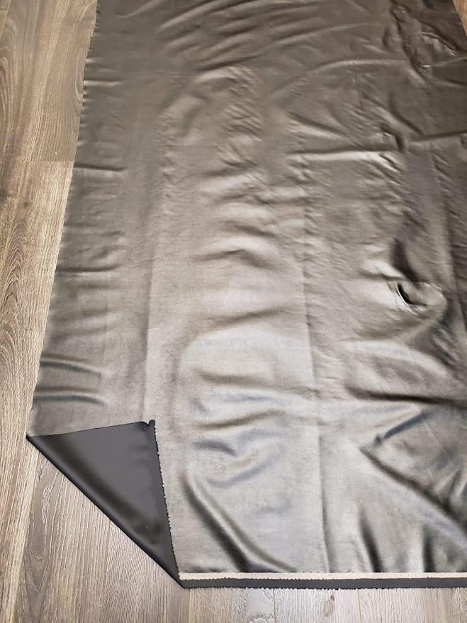 NAT Leathers | Black Garment Soft Faux Vegan Leather PU | by The Yard Synthetic