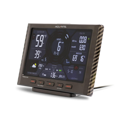 AcuRite Optimus Weather Station with Wi-Fi Display, Built-in Barometer, Lightning Detection, Indoor/Outdoor Temperature and Humidity, Wind Speed/Direction, and Rainfall Measurements (01224MCB)