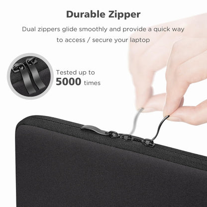 NIDOO 14 Inch Laptop Sleeve Case Protective Bag Cover for 14" MacBook Pro M4/ Surface Laptop Studio 2/ ThinkBook 14/ ThinkPad L14 E14 T14s T14 P14s/ IdeaPad Slim/Pro 5/ Yoga 7 9i/ XPS 14, Black
