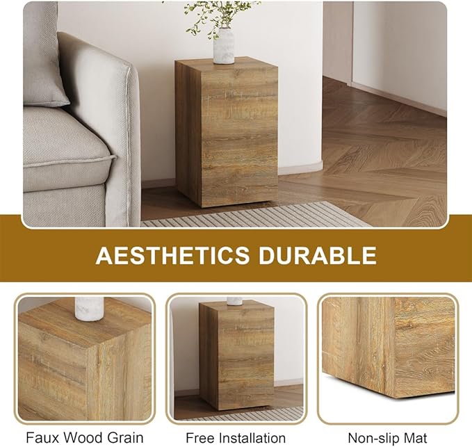 End Table, Side Table Living Room Table, Modern Sofa Couch Tables, Faux Marble