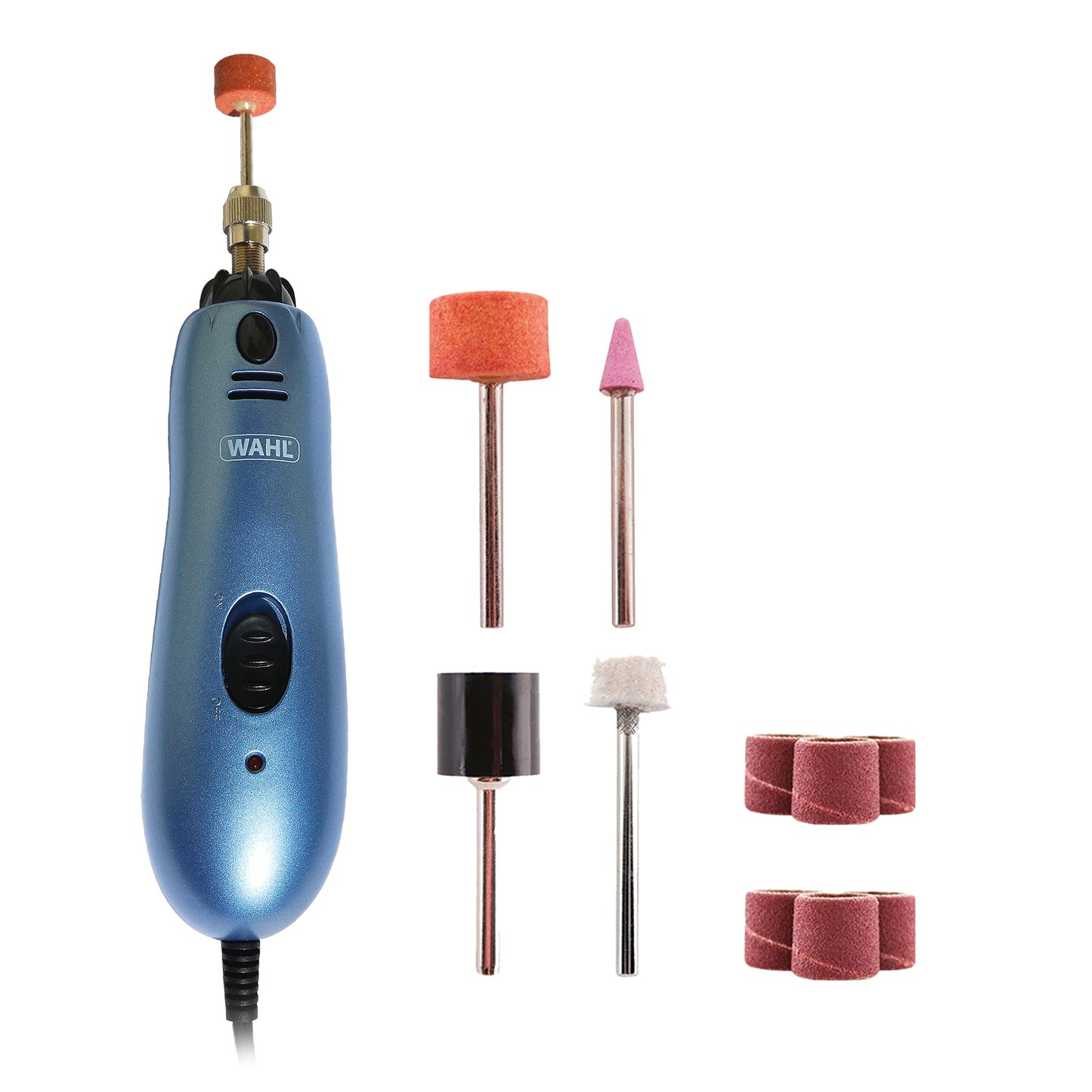 WAHL Dog Nail Grinder/File for Pets, Mains Powered, Clear, 1 Count (Pack of 1)