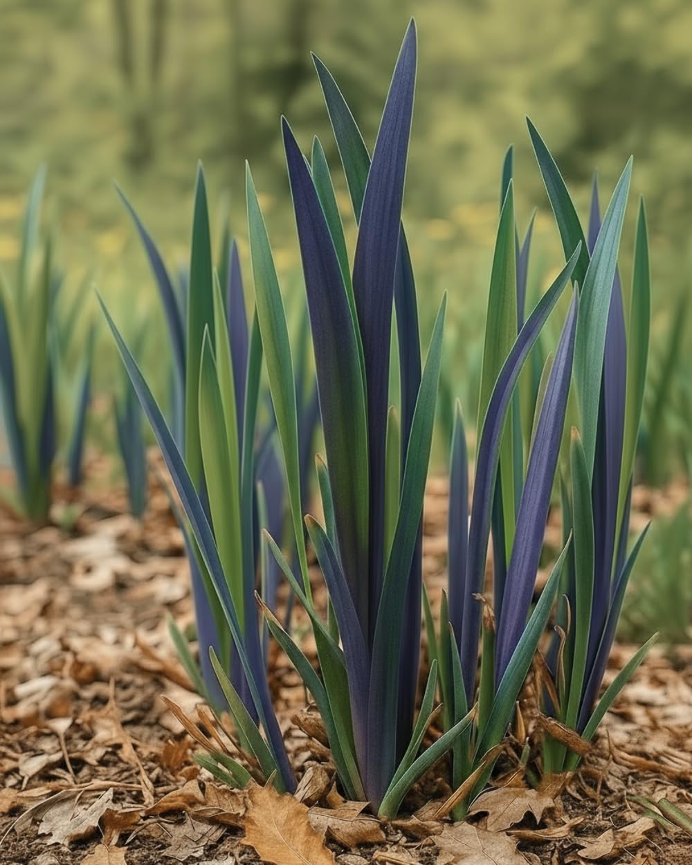 Perennial Farm Iris versicolor 'Purple Flame' – Live Perennial Blue Flag Iris Plant, Size #1 Container, Striking Blue Flowers – Native, Water-Loving, Deer Resistant