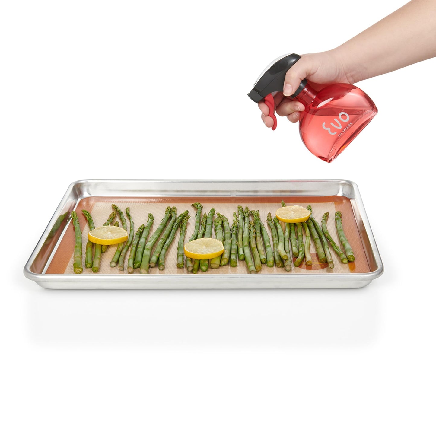 Evo Oil Sprayer Glass, Non-Aerosol for Olive, Cooking Oils, and Vinegars, Yellow, 6-Ounce Capacity