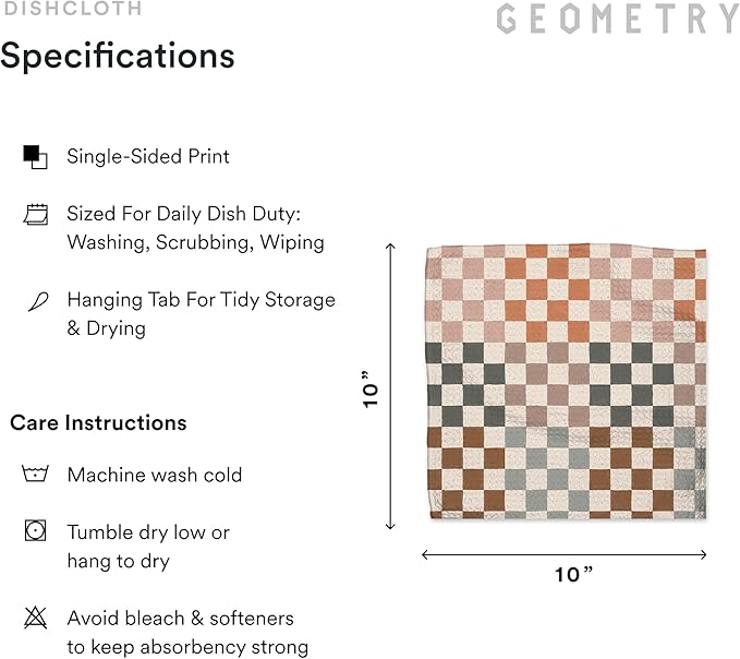 GEOMETRY Kitchen Dish Cloths