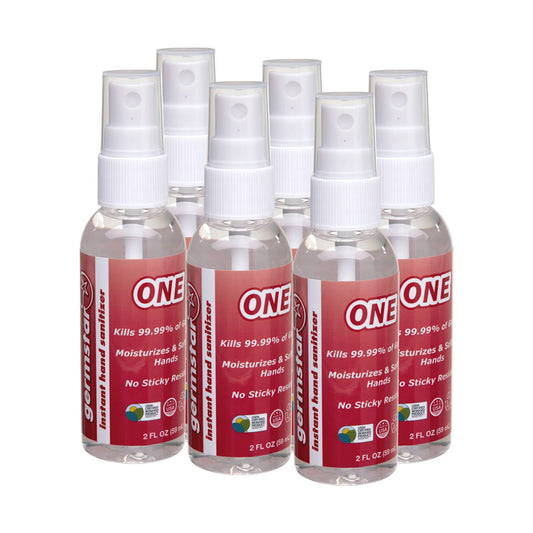 Germstar ONE 2oz Hand Sanitizer Spray Bottles (6/case)