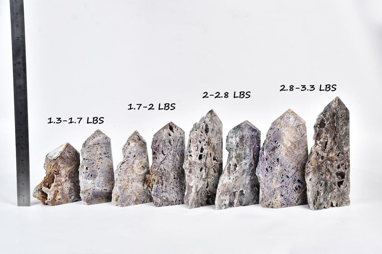 AMOYSTONE Decorative Large Tower Sphalerite Geode Slab 1.3-1.7 LBS, for Witch Healing Reiki Chakra