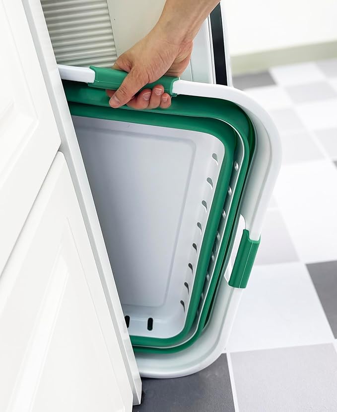 SAMMART 42L Collapsible Plastic Laundry Basket
