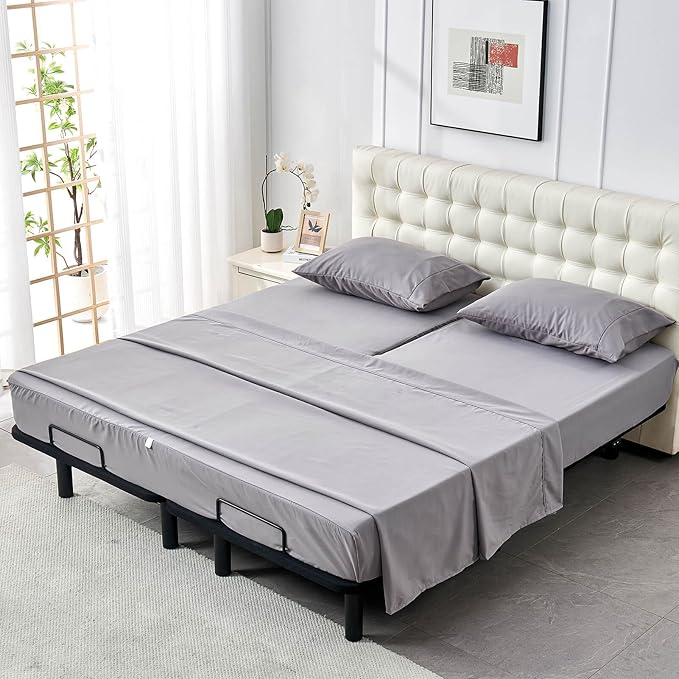 Kingnex Half Split Top King Sheets Set