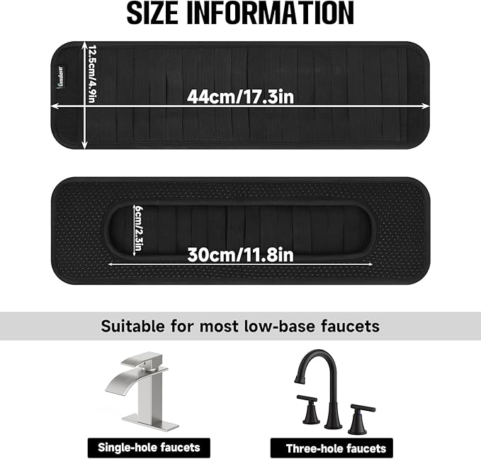 Faucet Mat for Bathroom Sink