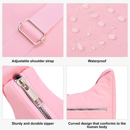 CLUCI Travel Purses for Women, Waterproof Nylon Crossbody Bags for Woman Trendy, Anti Theft Shoulder Handbags for Ladies