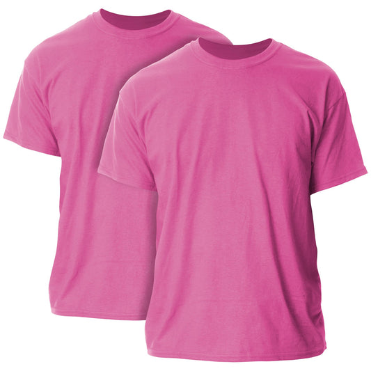 Gildan Adult Ultra Cotton T-Shirt, Style G2000, Multipack, Heliconia (2-Pack), Medium