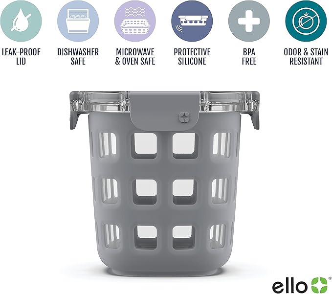 Ello Duraglass Meal Prep Container- Glass Food Storage Container