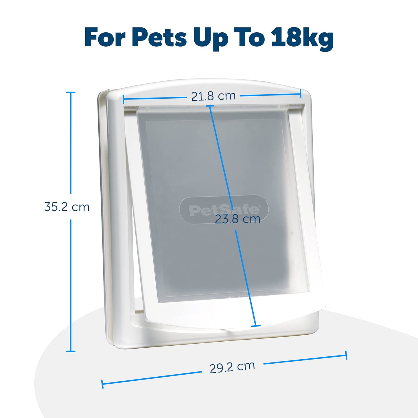 PetSafe — Original Staywell cat and dog flap, 2 way access in or out - Indoor and outdoor pet door, Rigid, Closure Panel included — White, M
