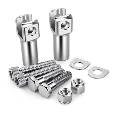 Motorcycle foot pegs Supports Mounts Clevis Fits For Harley Davidson Softail 2000-2006 (Chrome) harley pegs Mount Bolts
