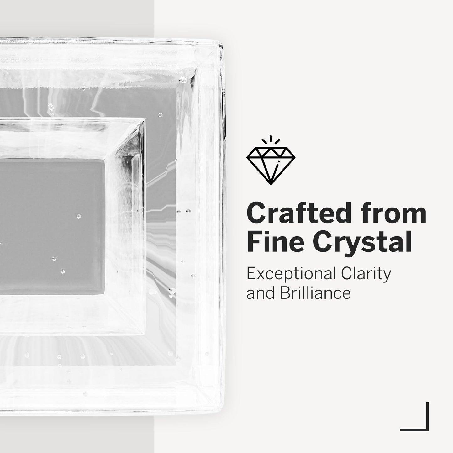 Kosta Boda Brick Votive, Tealight Candle Holder, Made from Crystal - Cube Brick Shape, Contemporary Art, Shelf Decoration & Table Centerpiece, 3" x 3.4" - White