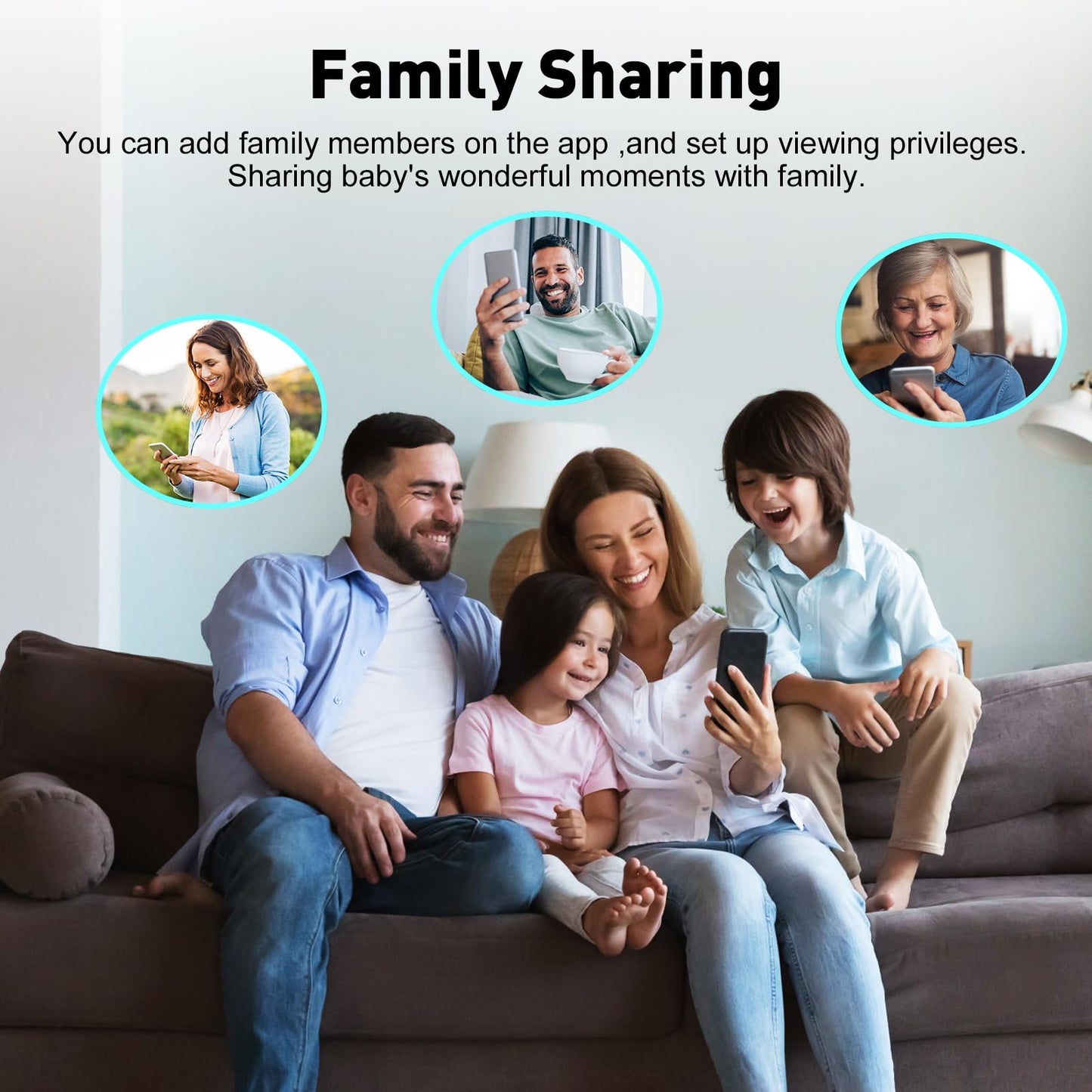 Simyke Upgrade Video Baby Monitor with 2 Cameras and Audio 2.8" Screen, Night Vision, APP, 2 Way Talk, 1200ft Long Range, Feeding Clock, Temperature Detection, Portable Wireless Baby Cam Home Use