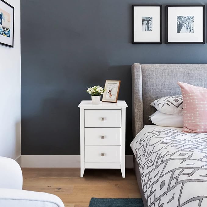 Bonnlo Upgraded White Night Stands
