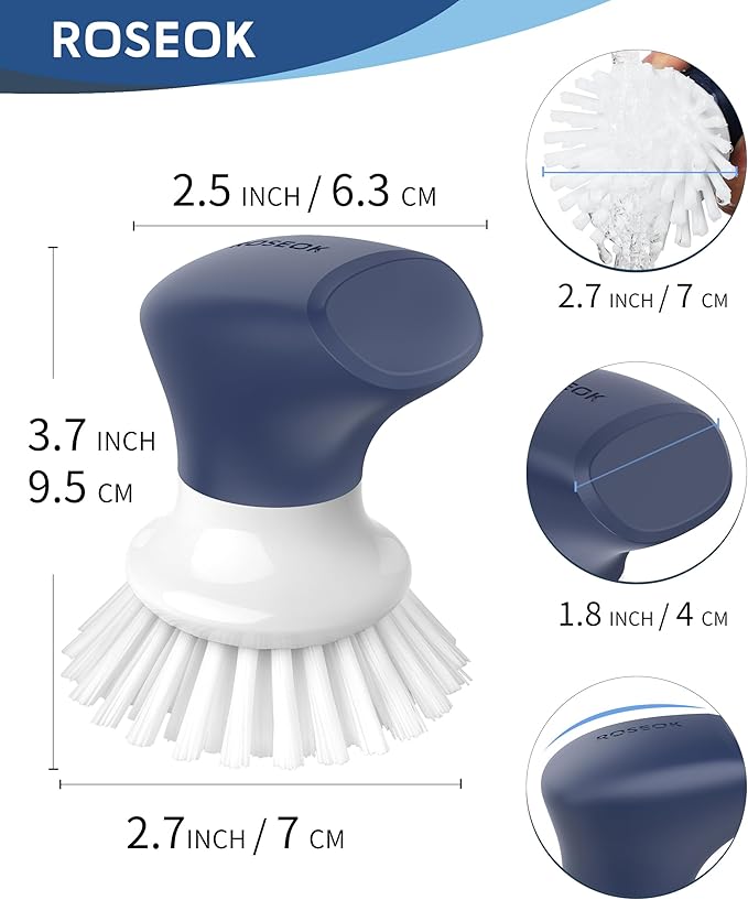 Dish Scrub Brush, Self-Standing Palm Brush