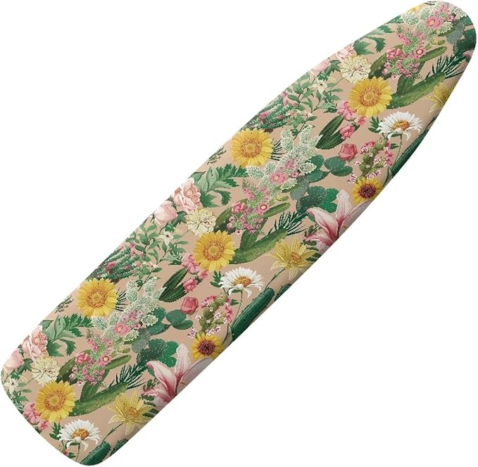 Cactus Ironing Board Cover, Heat Reflective and Stain Resistant 15x54 Thick