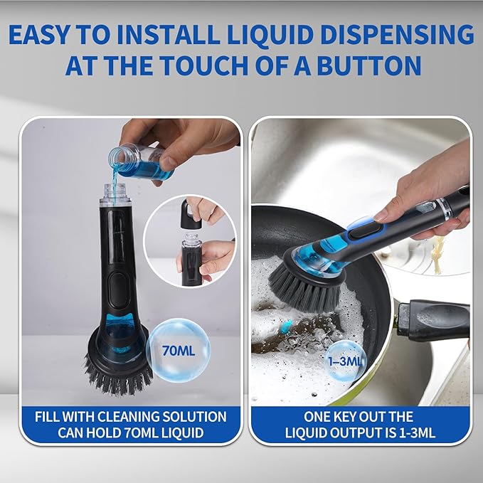 Kitchenware Cleaning Brush, Soap Cleaning Brush, Long Handle, No Dirty Hands