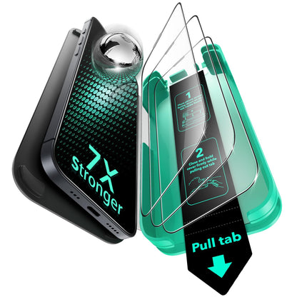 ESR 3 Pack 9H+ Glass for iPhone 16 Pro Max Screen Protector, [Military Grade Shatterproof & Longest Durable] Armorite Ultra-Tough Tempered Glass with UltraFit Tray