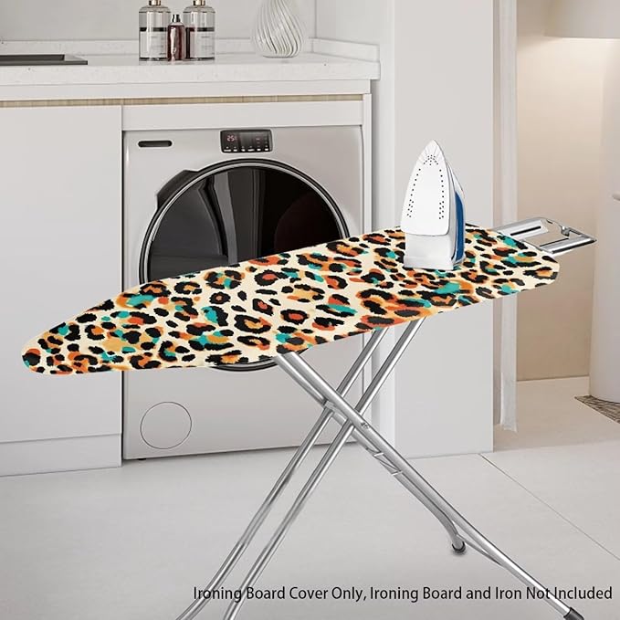 Rainbow Leopard0 Ironing Board Cover and Pad