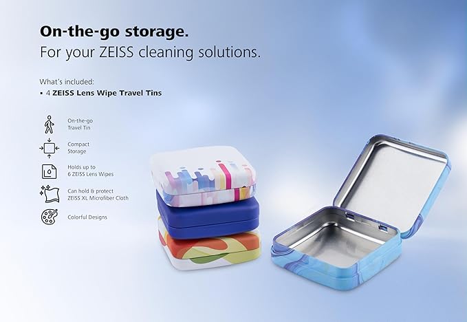 ZEISS Lens Cleaning Accessory Tin Box Containers