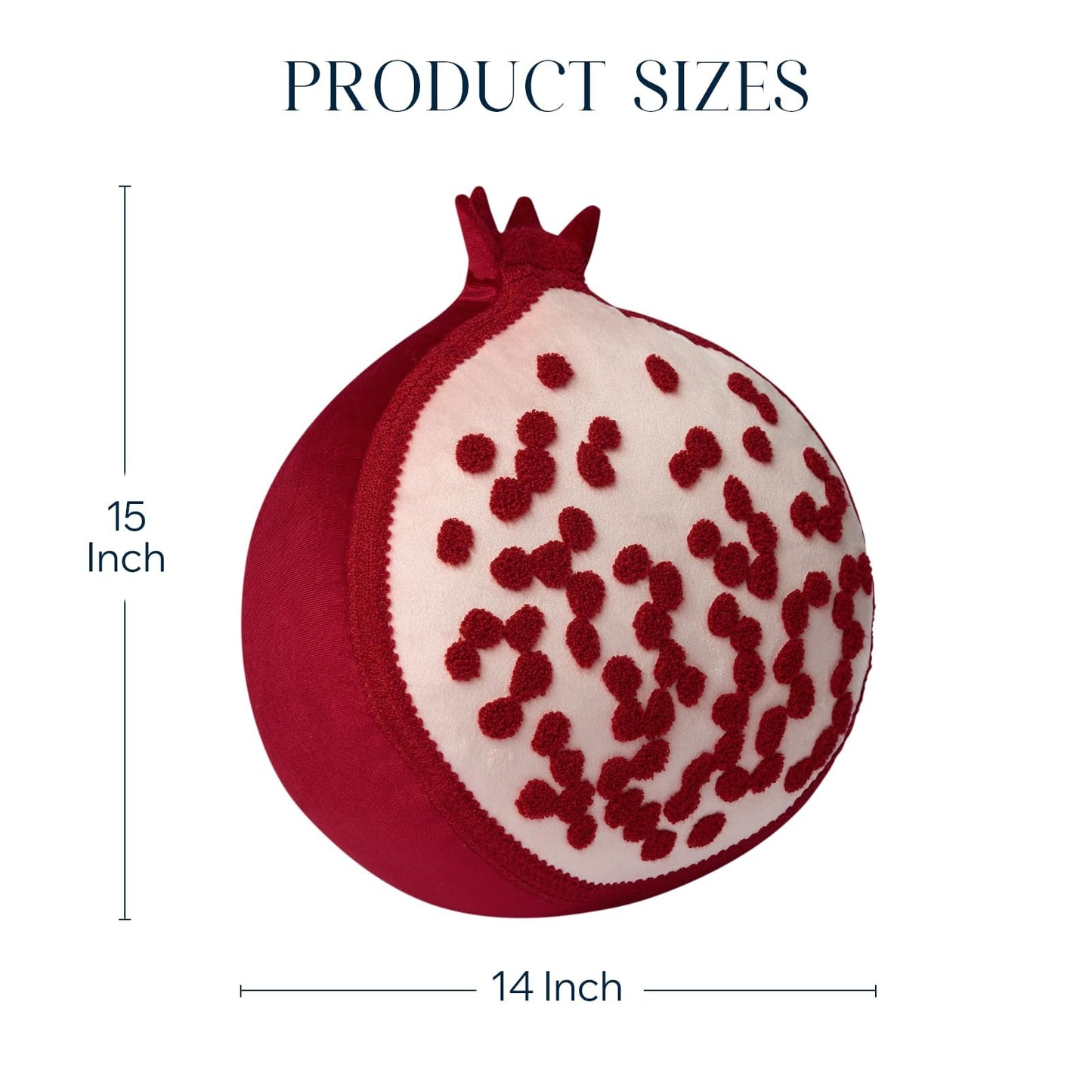 Phantoscope Papaya Shaped Throw Pillow, Fruit Themed Cushion for Couch, Bed and Chair, Pink, 10 x 15 inches