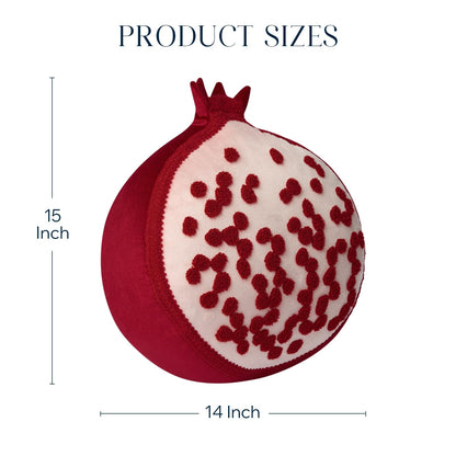 Phantoscope Papaya Shaped Throw Pillow, Fruit Themed Cushion for Couch, Bed and Chair, Pink, 10 x 15 inches