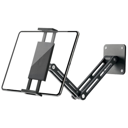 Bestoct Tablet Wall Mount Holder for iPad, Aluminium Foldable Arm, Used in Kitchen, Under Cabinet, Home Gym, for iPad Pro/Air/Mini/Samsung Galaxy Tab/4.7-13" Phones & Tablets (Up to 13")