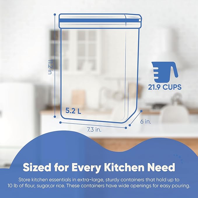Chef's Path Large Airtight Food Storage Containers