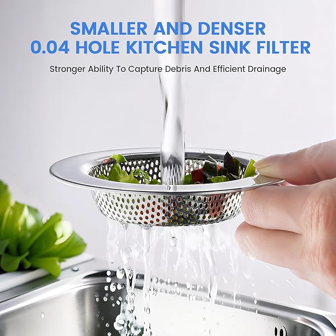 Sink Drain Strainer, Stainless Steel Kitchen Sink Drain Strainer, Dishwasher