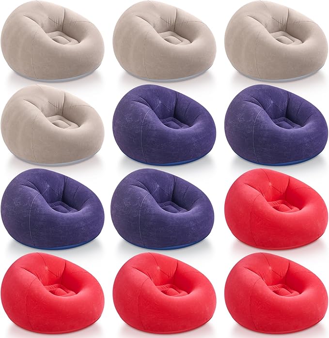 Realspring Inflatable Bean Bag Chairs Outdoor Blow up Camping Chairs Inflatable