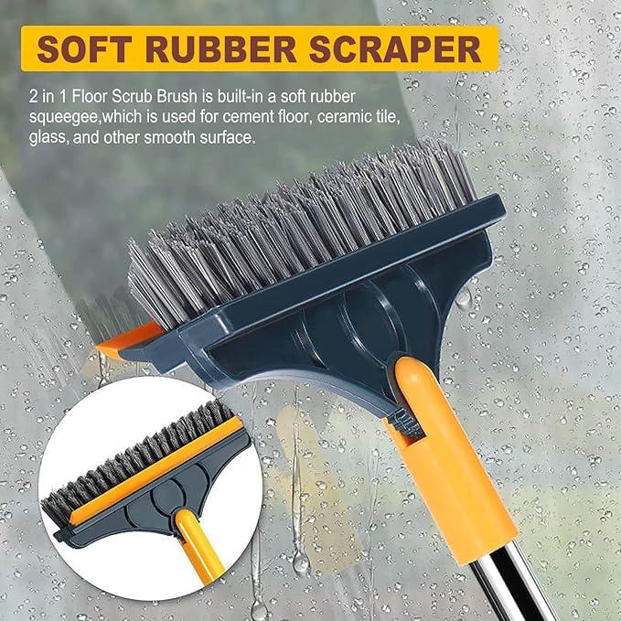 2 in 1 Cleaning Scrub Brush Grout Brush Scrape Floor Scrub Brush