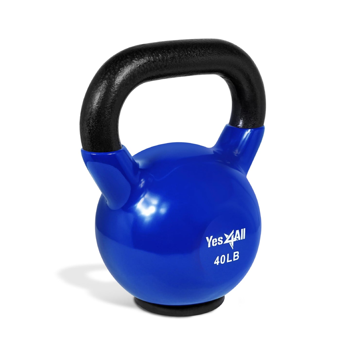 Yes4All Kettlebells Rubber Base, Kettlebell Set for Women, Strength Training Kettlebells Weights (10-65 lbs)