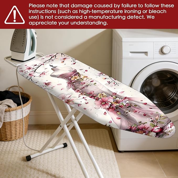 Nuxovilar Ironing Board Cover Needle Cotton 15x54 Inches | Ironing Board Cover