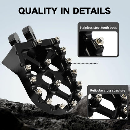 CHANGCHENG Dirt Bike Foot Pegs Footrests CNC Aluminum for Talaria X3/MX3/MX4/MX5 Talaria Komodo Electric Dirt Bike Black