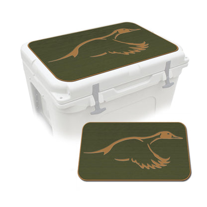 USATuff SeaDek EVA Mat Cooler Pad fits YETI 65 Tundra | Peel & Stick Application | Non Slip Comfort Accessories - Duck Solo Hunting Outdoorsman (OliveGreen-Mocha)