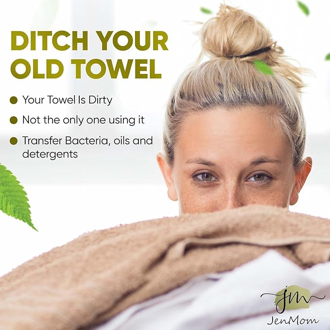 Disposable Face Towels – 200 Count Biodegradable Dry Wipes