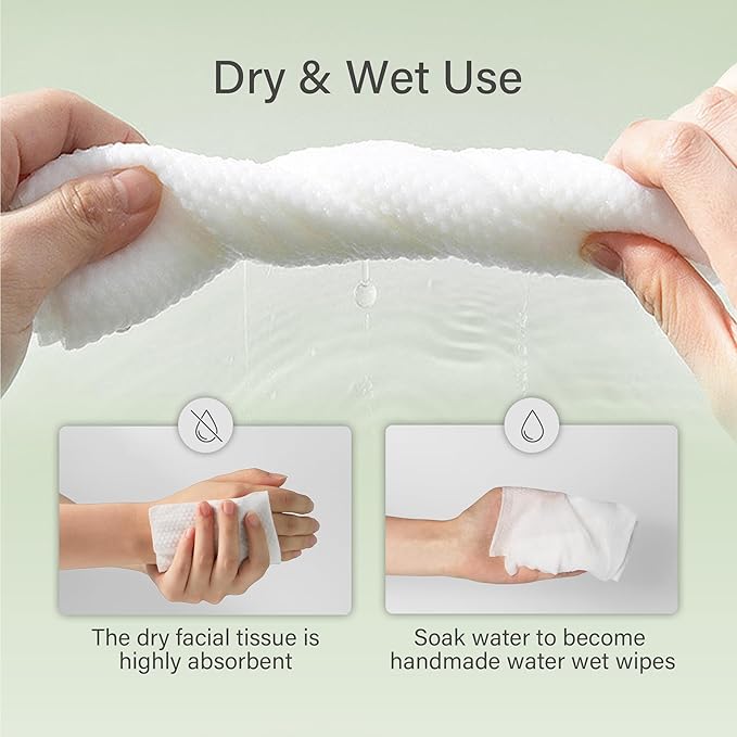 Unifree Facial Towels I Towelettes I Dry Wipes I Makeup Remover I Facial