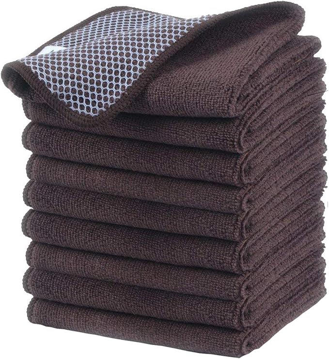 KinHwa Kitchen Washcloths for Dishes Absorbent Microfiber Dish Cloths Quick Dry