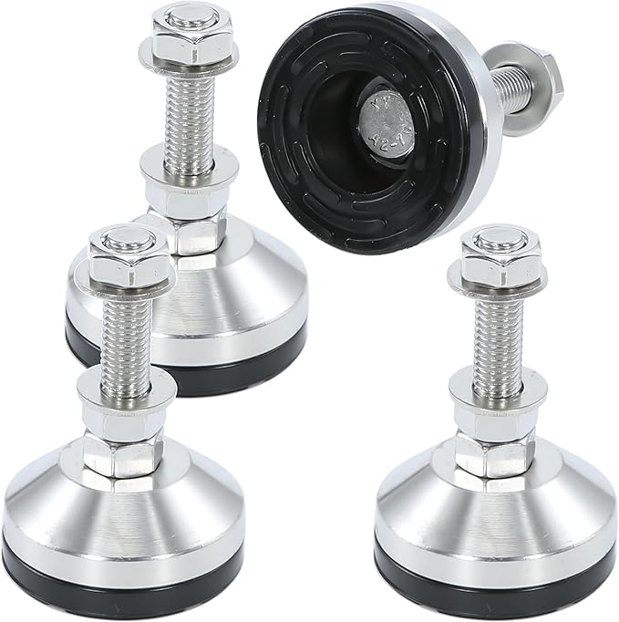 Heavy Duty 2400 lb Capacity Stainless Steel Adjustable Leveling Feet